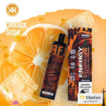 پاد یک بار مصرف - انرژی آب گازدار پرتقالی 5000 پاف ENERGY ORANGE SODA Disposable