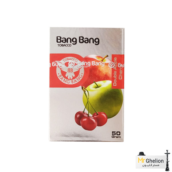 تنباکو بنگ بنگ دوسیب آلبالو Bang bang double apple cherry
