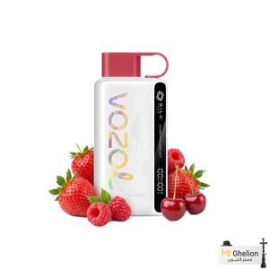 پاد یکبار مصرف وزول توت فرنگی تمشک آلبالو 12000 پاف Vozol Strawberry Respberry Cherry