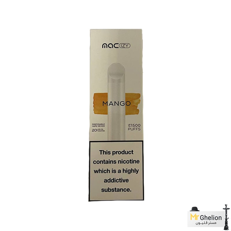 mango-min پاد یکبار مصرف مک انبه 1500 پاف MAC IZY Mango - Image 1