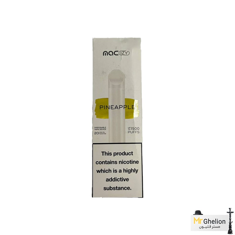 pina-min پاد یکبار مصرف مک آناناس 1500 پاف MAC IZY Pineapple - Image 1