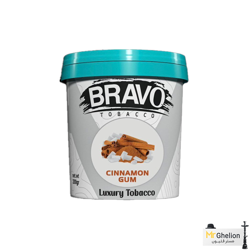 ad1 تنباکو قلیان براوو آدامس دارچین 200گرمی Bravo Cinnamon Gum