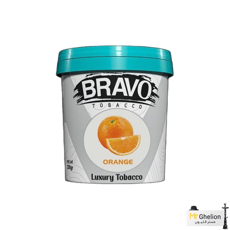 poooo1 تنباکو قلیان براوو پرتقال 200گرمی Bravo Orange