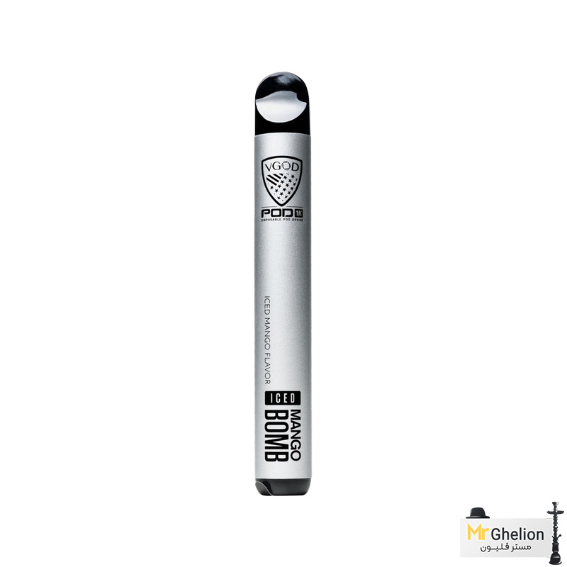 vg1 پاد یکبار مصرف ویگاد انبه یخ 2000 پاف Vgod Mango Ice
