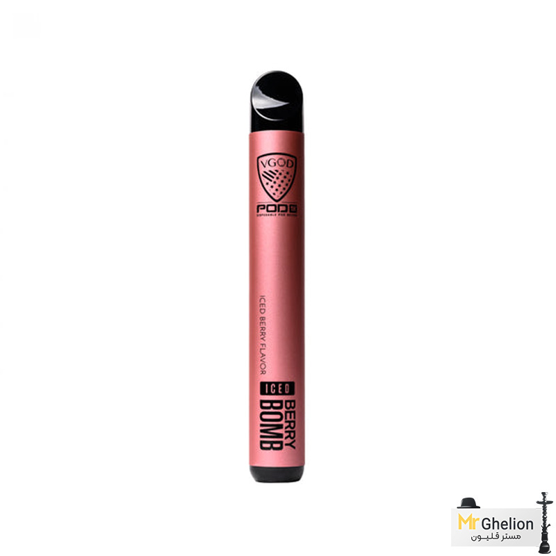 vg4 پاد یکبار مصرف ویگاد توت فرنگی یخ 2000 پاف Vgod Strawberries Ice